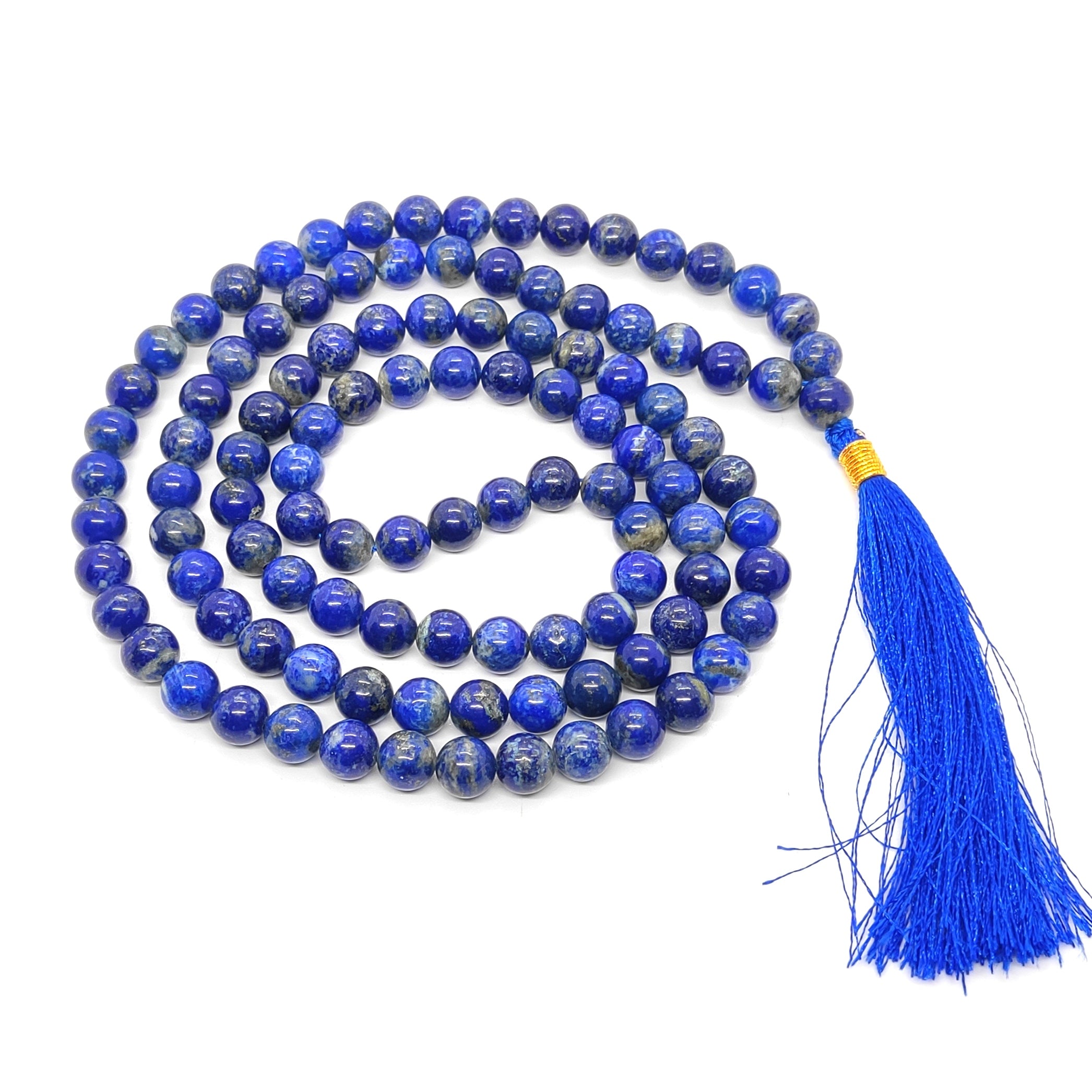 Lapis Lazuli Natural With Certified Japa Mala 108 + 1 Beads